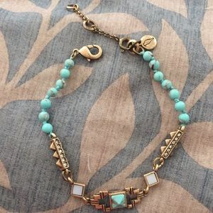 Stepwells Beaded Turquoise Bracelet